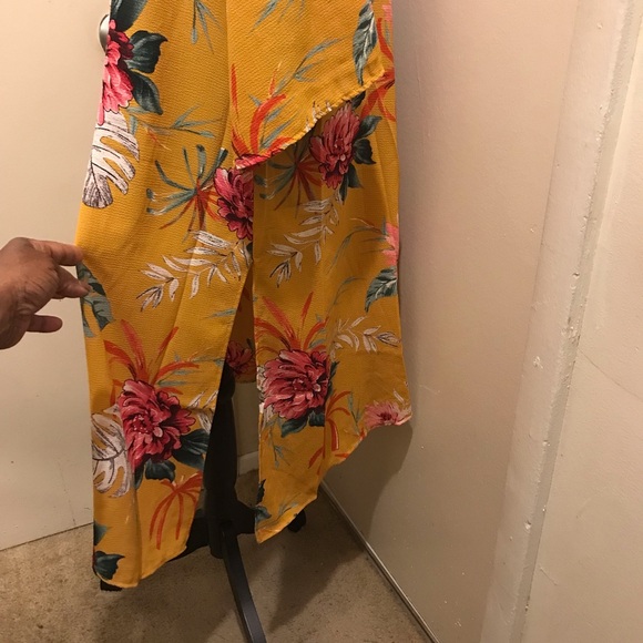 Floral Yellow Kimono Cardigan Size Small - Picture 9 of 11